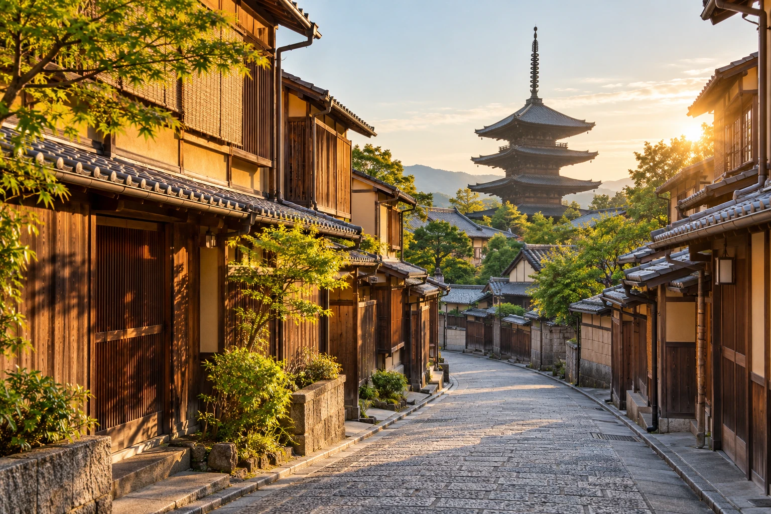 Quiet Kyoto street reference