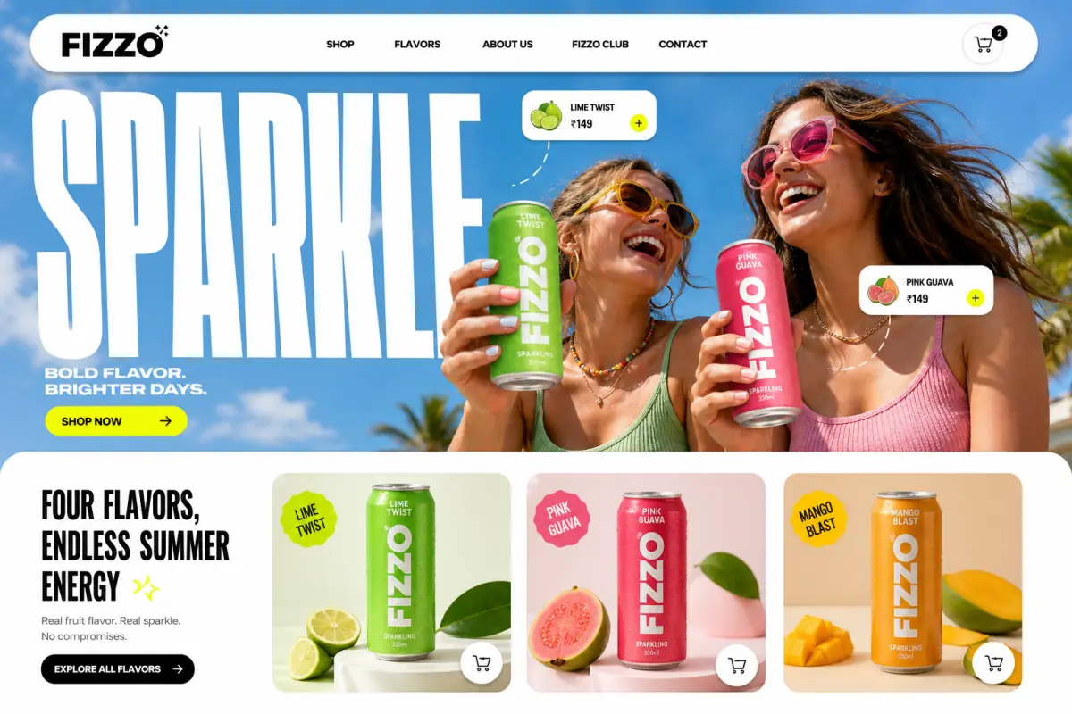 E-commerce website template